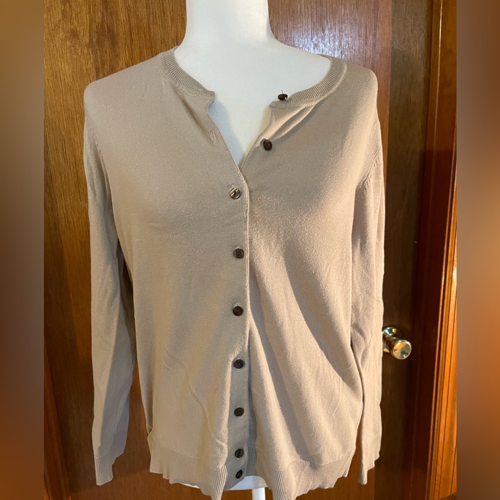 Karen Scott Crew-Neck Cardigan, Created for Macy's